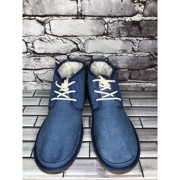 UGG Neumel Royal Blue Fabric Chukka Lace Up Boots Men’s Sz 11M US/44EU 1117613 main image 13